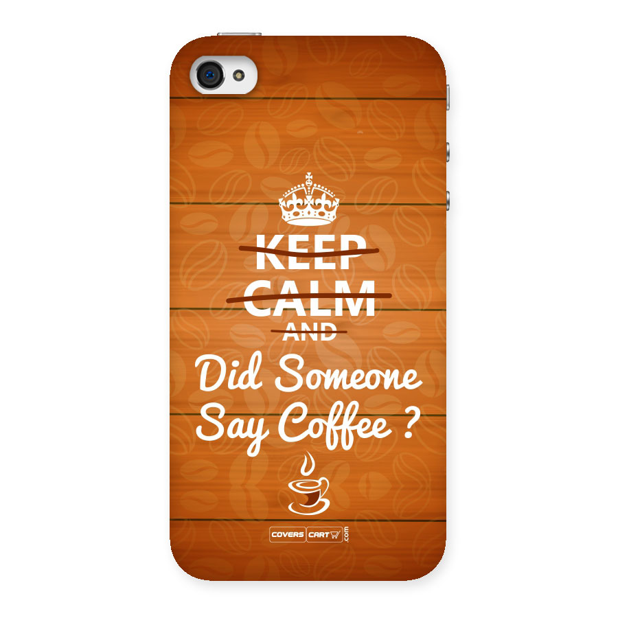 Coffee Ardour Back Case for iPhone 4 4s