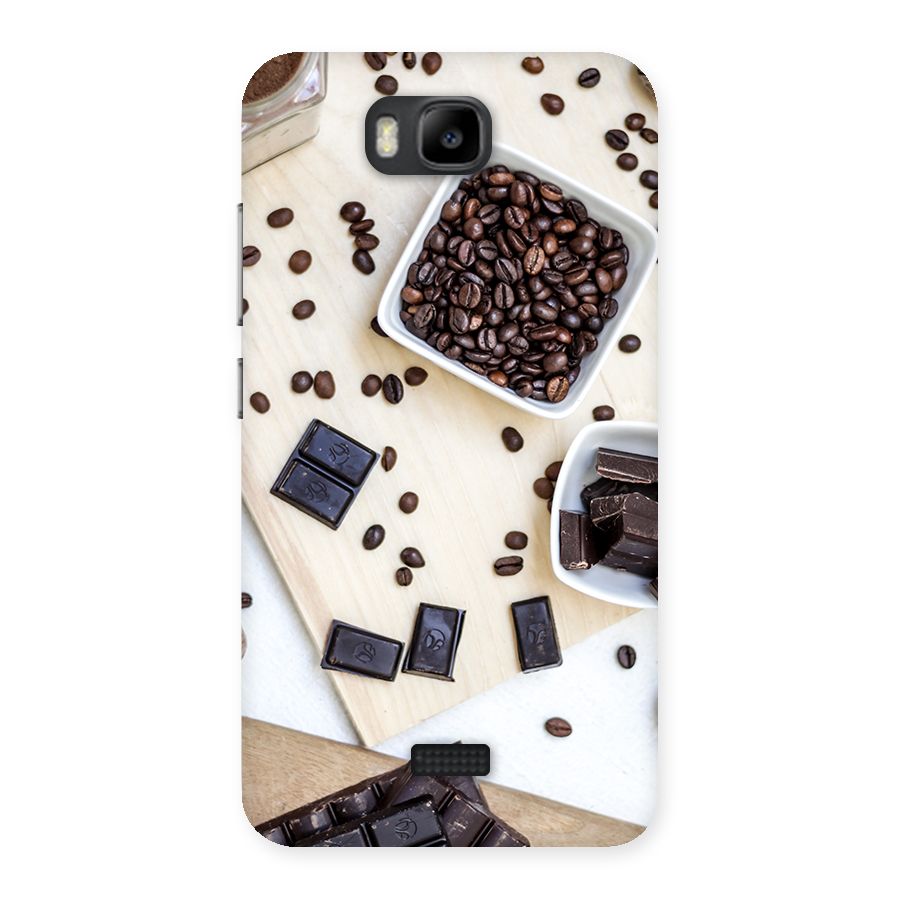Coffee Beans and Chocolate Back Case for Honor Bee