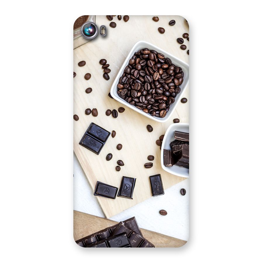 Coffee Beans and Chocolate Back Case for Micromax Canvas Fire 4 A107