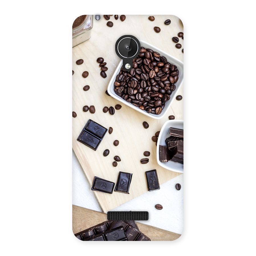 Coffee Beans and Chocolate Back Case for Micromax Canvas Spark Q380
