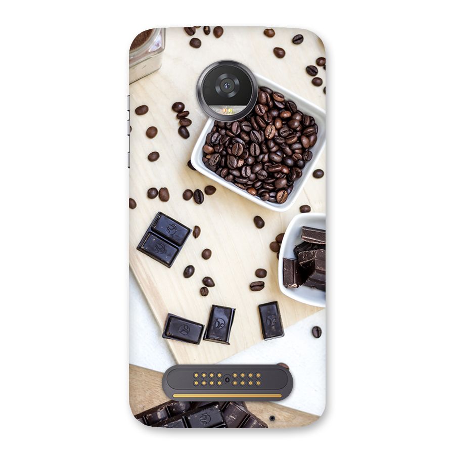 Coffee Beans and Chocolate Back Case for Moto Z2 Play
