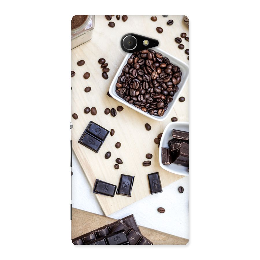 Coffee Beans and Chocolate Back Case for Sony Xperia M2