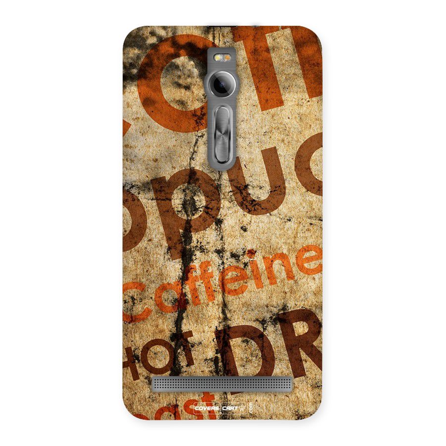 Coffee Caffeine Back Case for Asus Zenfone 2
