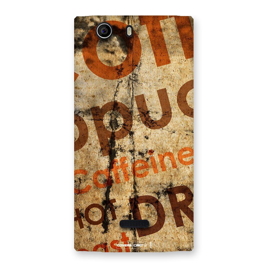 Coffee Caffeine Back Case for Canvas Nitro 2 E311