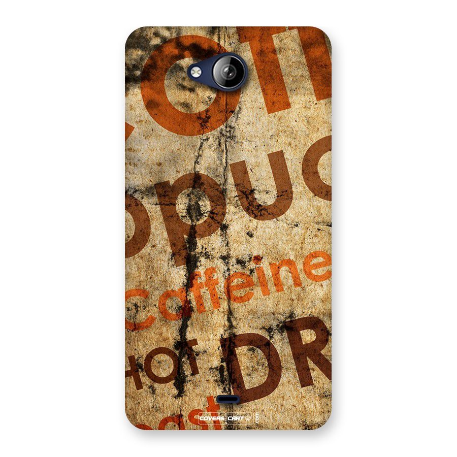 Coffee Caffeine Back Case for Canvas Play Q355
