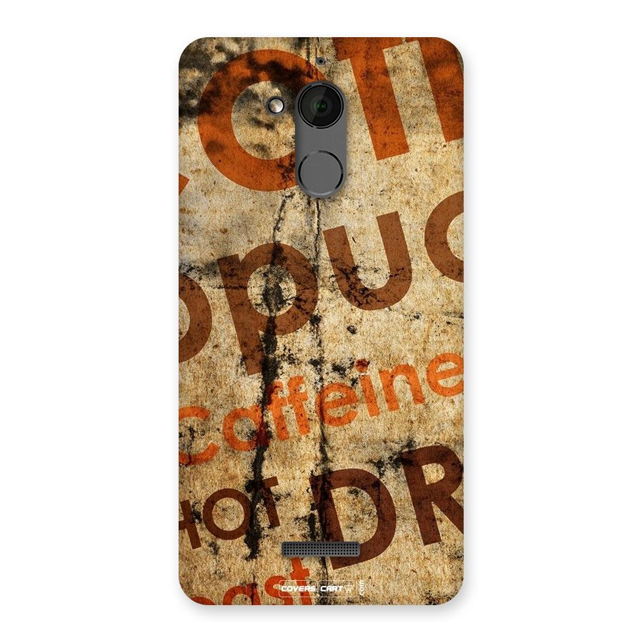 Coffee Caffeine Back Case for Coolpad Note 5