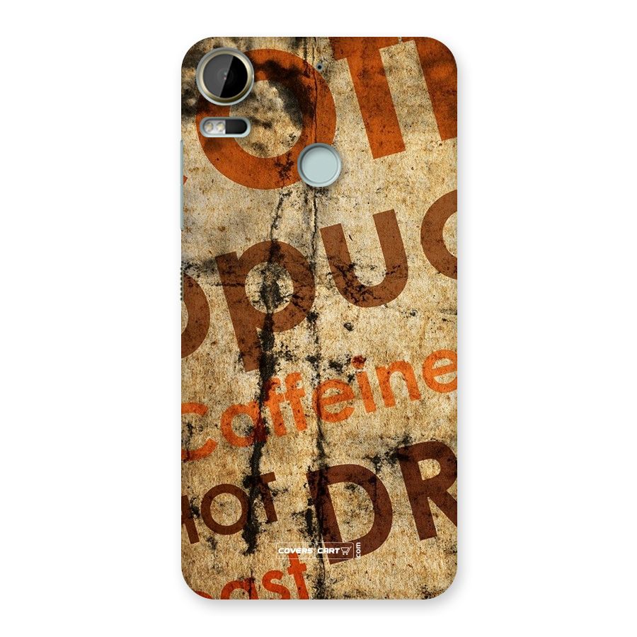 Coffee Caffeine Back Case for Desire 10 Pro