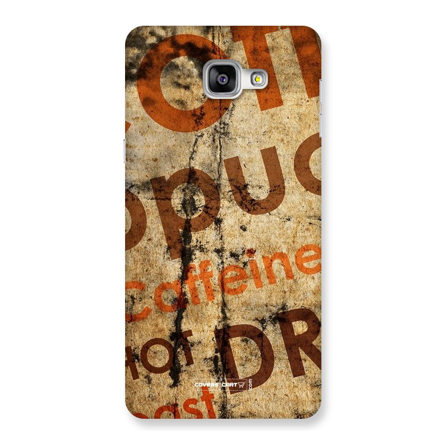 Coffee Caffeine Back Case for Galaxy A9