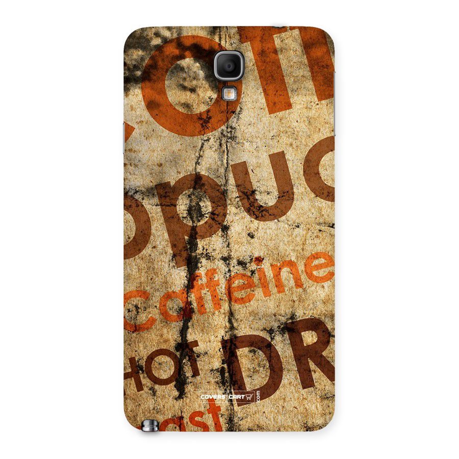 Coffee Caffeine Back Case for Galaxy Note 3 Neo