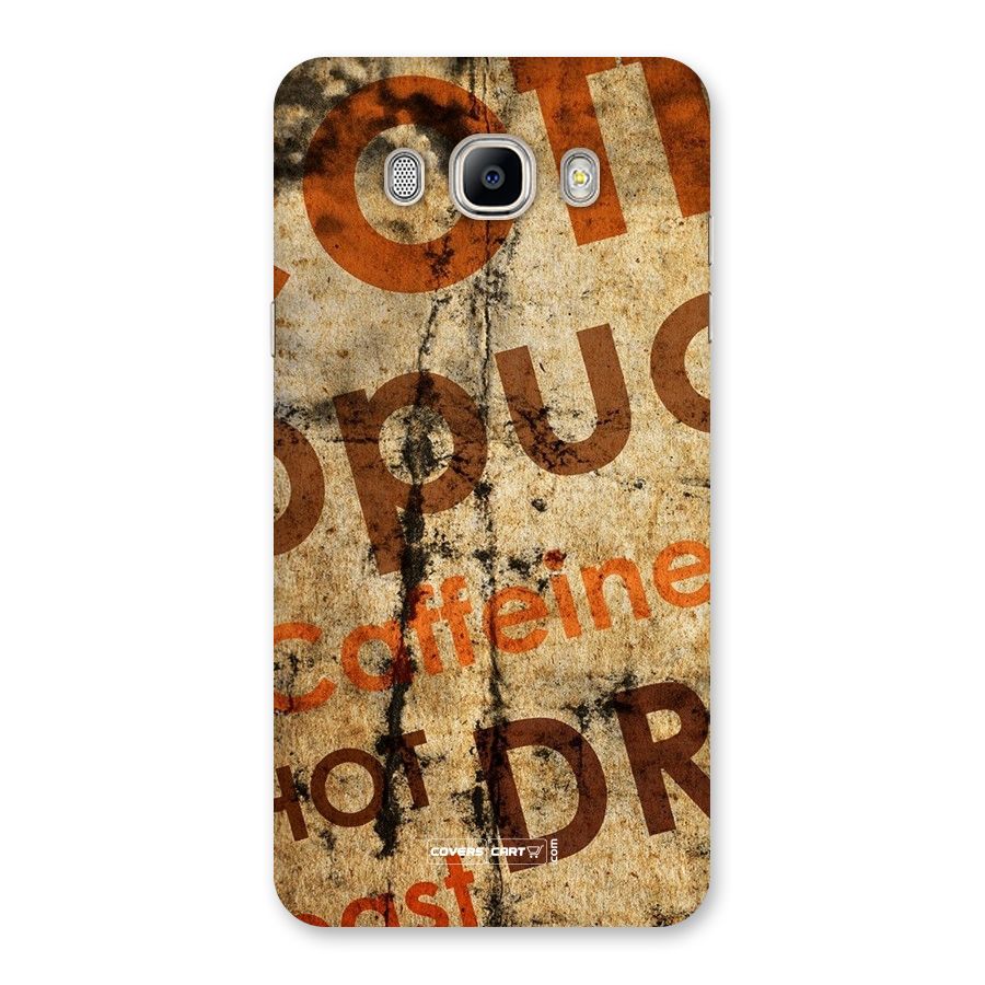 Coffee Caffeine Back Case for Galaxy On8