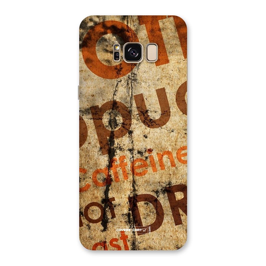 Coffee Caffeine Back Case for Galaxy S8 Plus