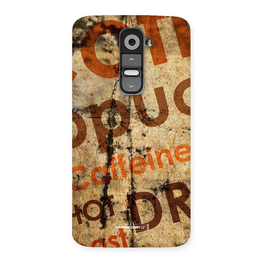 Coffee Caffeine Back Case for LG G2