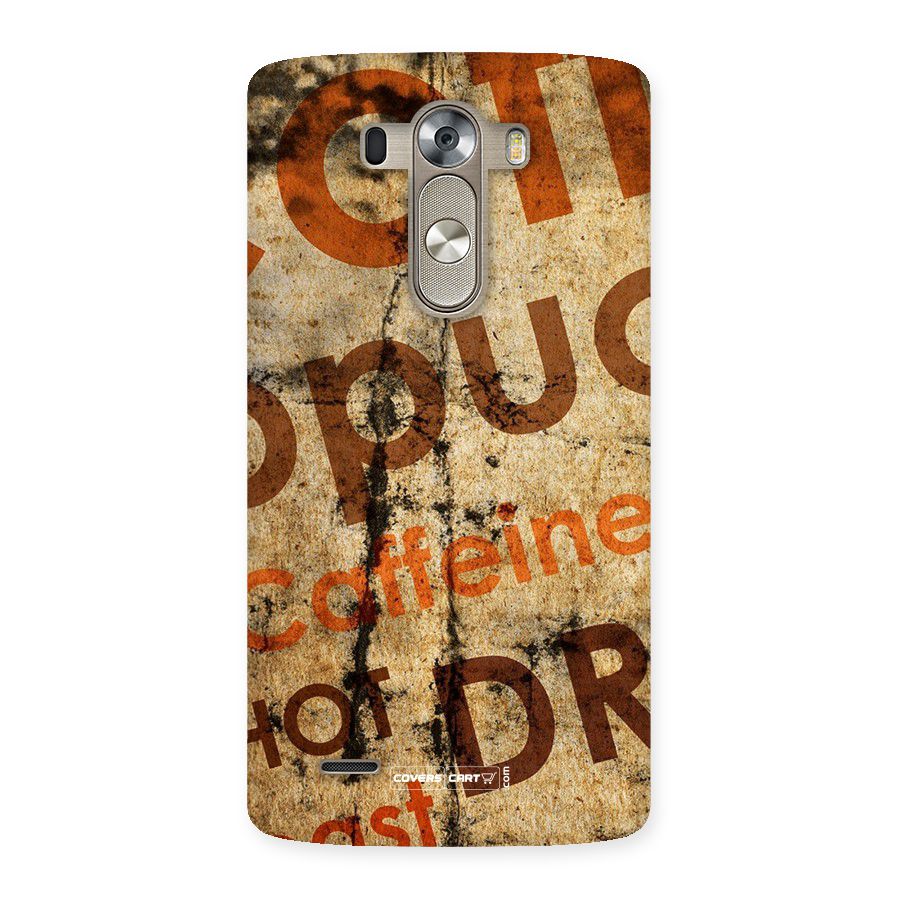 Coffee Caffeine Back Case for LG G3