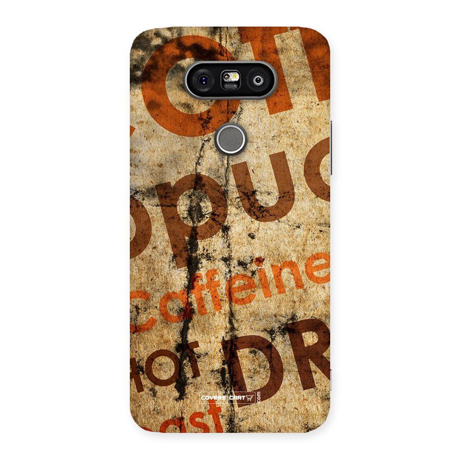 Coffee Caffeine Back Case for LG G5