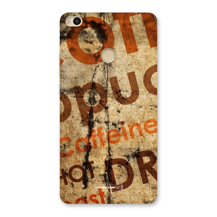 Coffee Caffeine Back Case for Mi Max 2