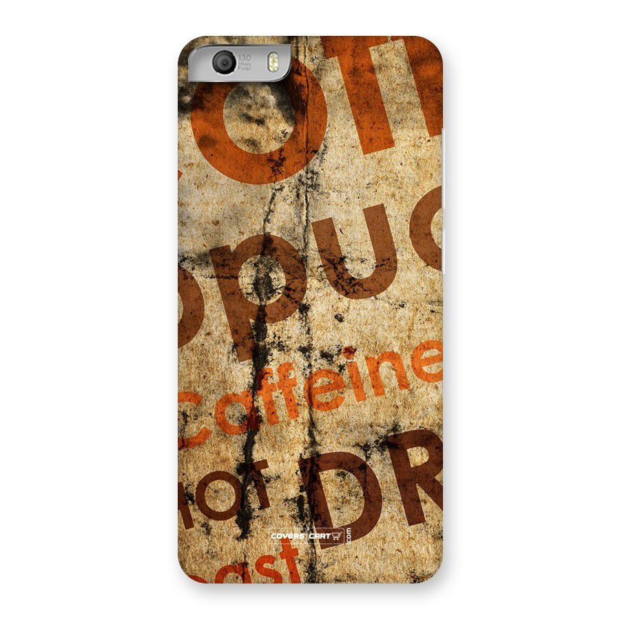 Coffee Caffeine Back Case for Micromax Canvas Knight 2