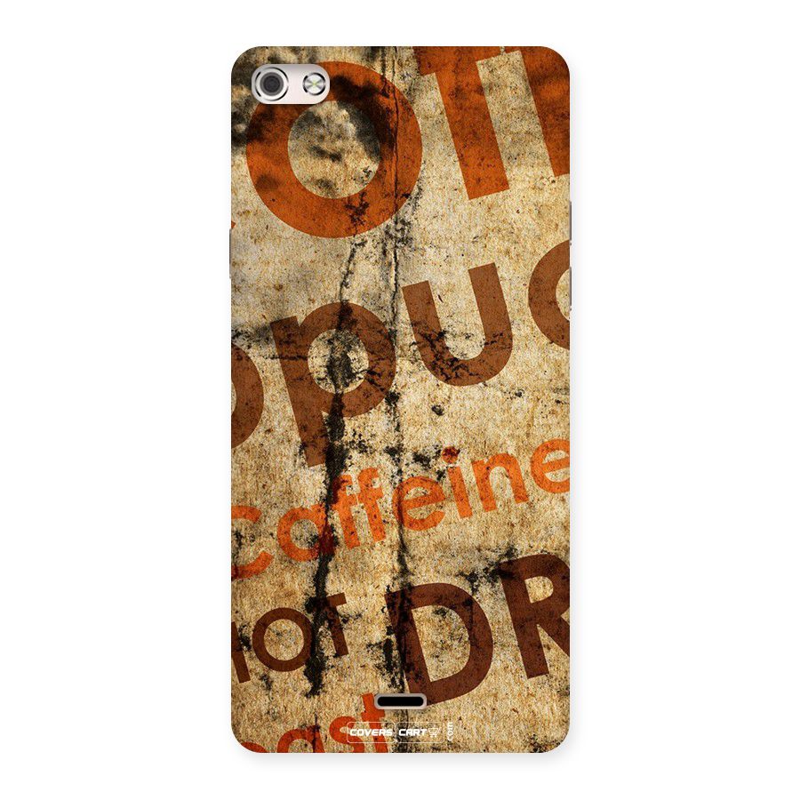 Coffee Caffeine Back Case for Micromax Canvas Silver 5