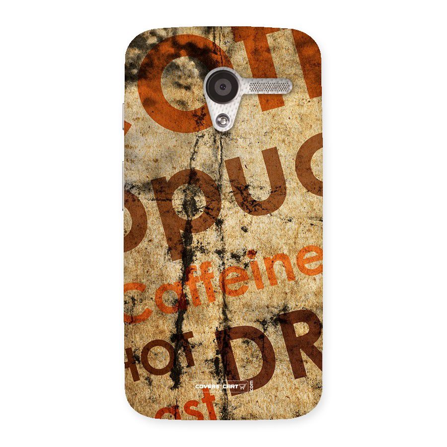 Coffee Caffeine Back Case for Moto X