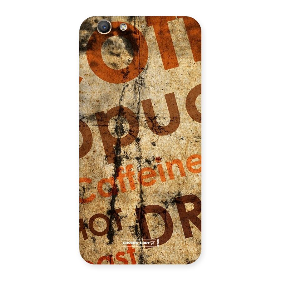 Coffee Caffeine Back Case for Oppo F1s