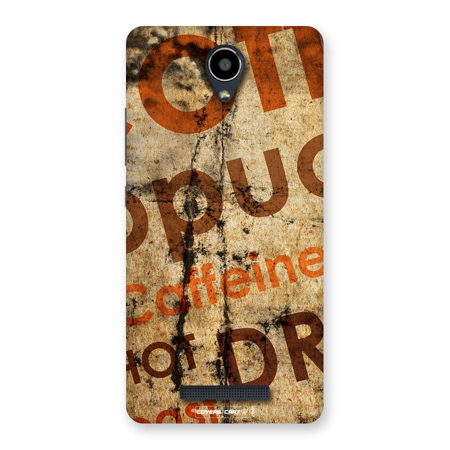 Coffee Caffeine Back Case for Redmi Note 2