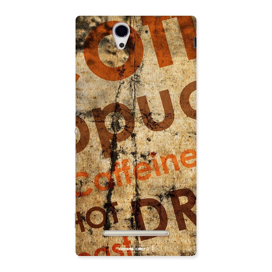 Coffee Caffeine Back Case for Sony Xperia C3