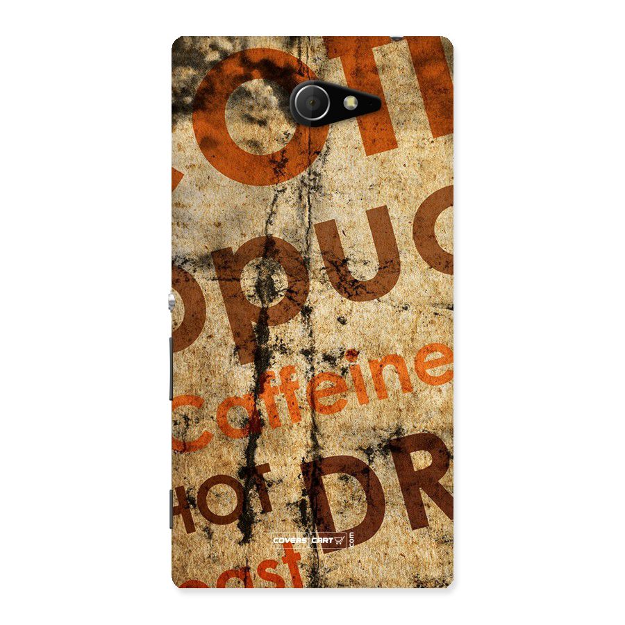 Coffee Caffeine Back Case for Sony Xperia M2