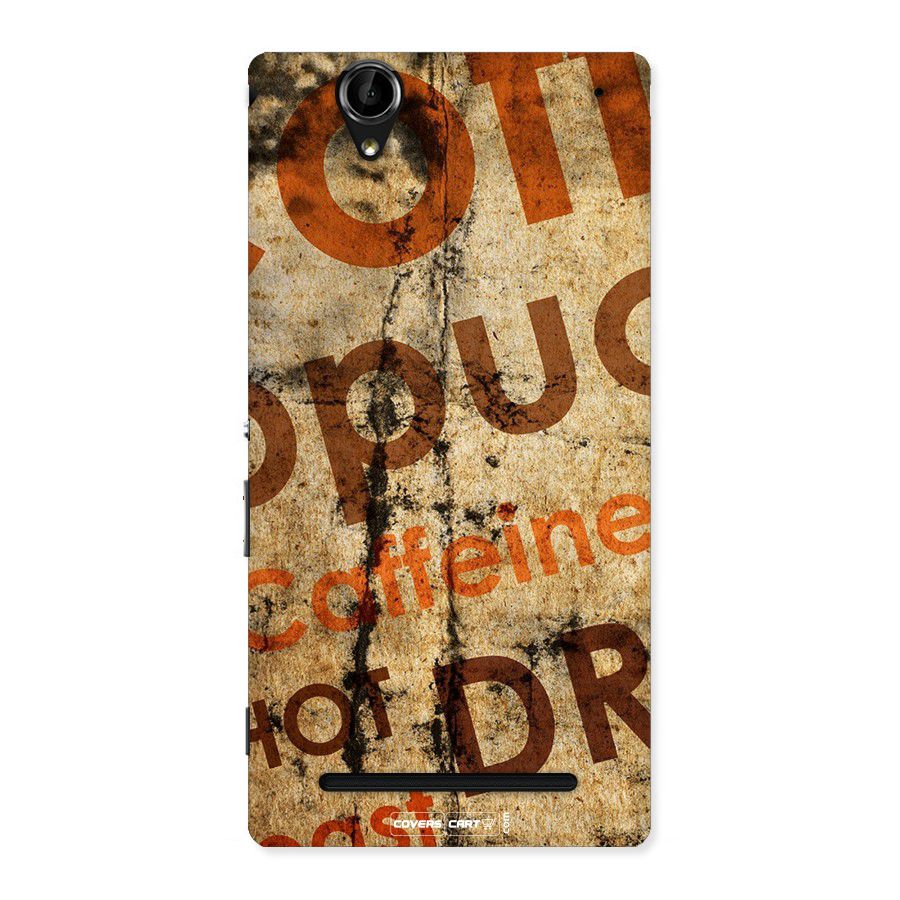 Coffee Caffeine Back Case for Sony Xperia T2