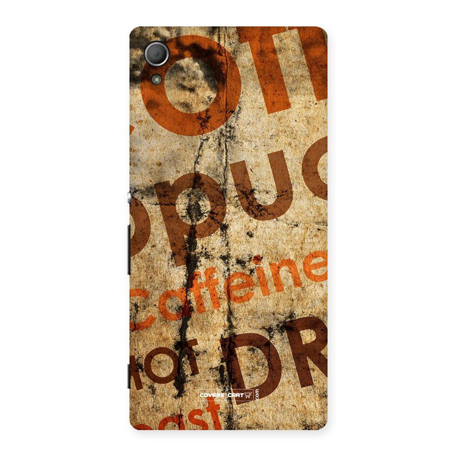 Coffee Caffeine Back Case for Xperia Z4