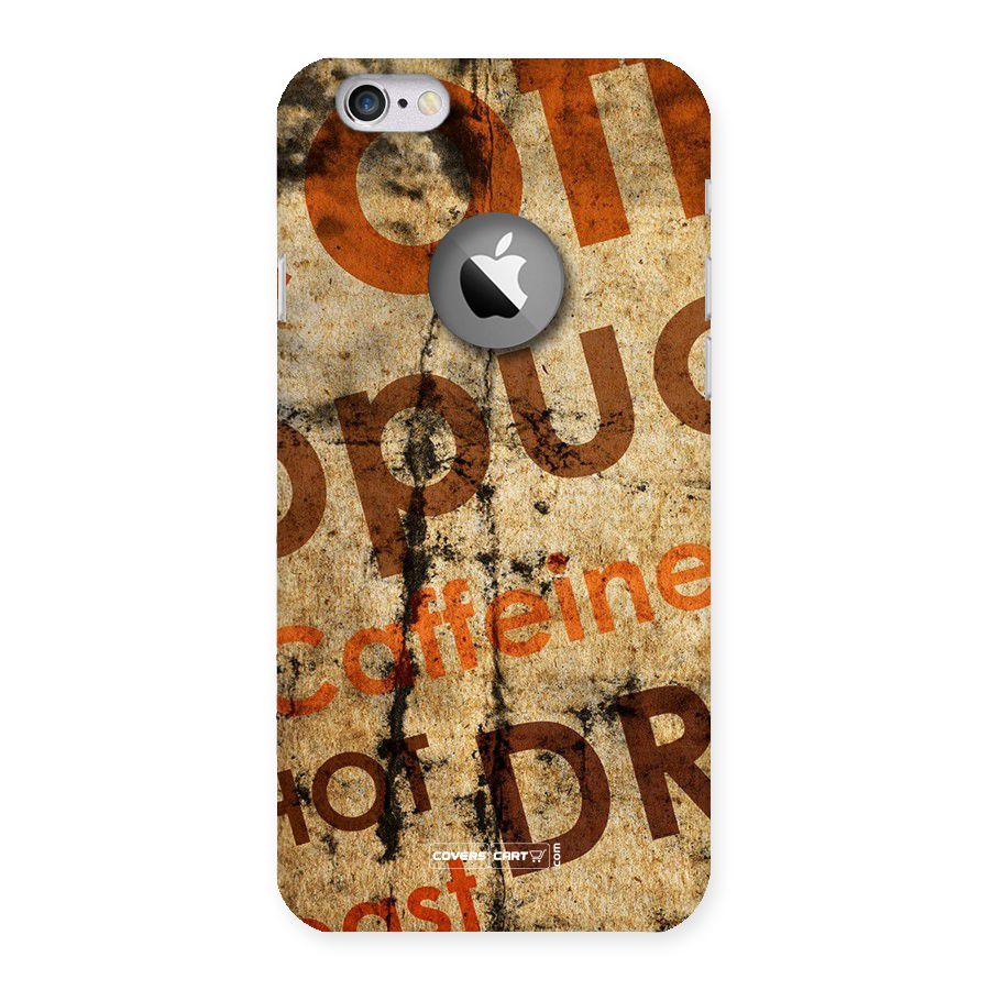 Coffee Caffeine Back Case for iPhone 6 Logo Cut