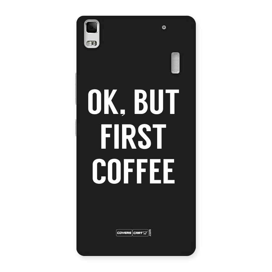 But First Coffee Back Case for Lenovo K3 Note