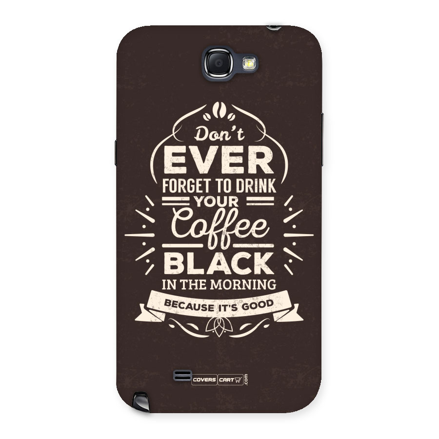 Morning Coffee Love Back Case for Galaxy Note 2