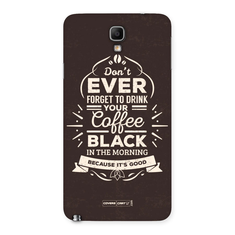 Morning Coffee Love Back Case for Galaxy Note 3 Neo
