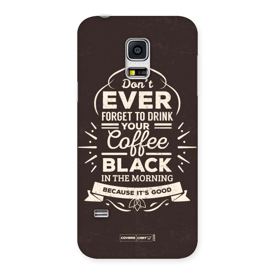 Morning Coffee Love Back Case for Galaxy S5 Mini