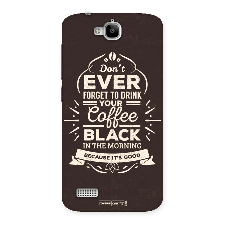 Morning Coffee Love Back Case for Honor Holly