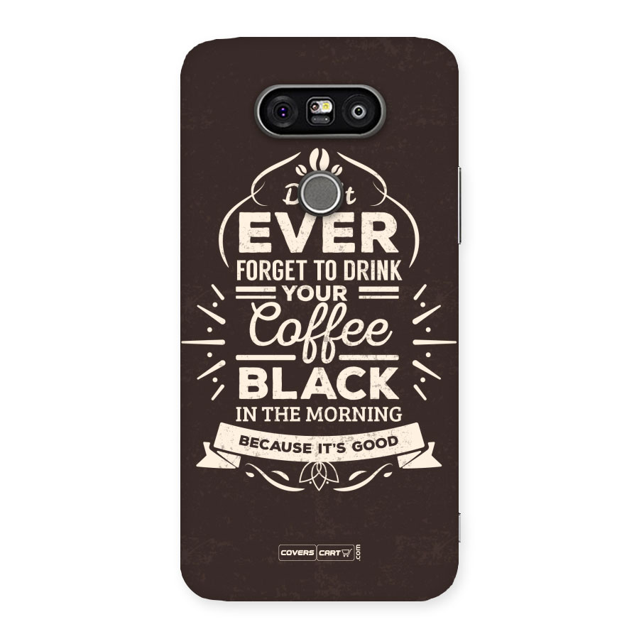 Morning Coffee Love Back Case for LG G5