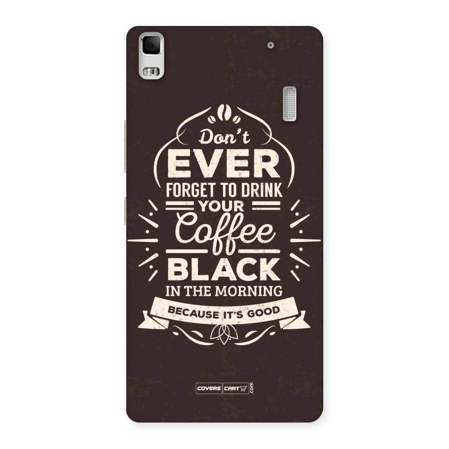 Morning Coffee Love Back Case for Lenovo K3 Note