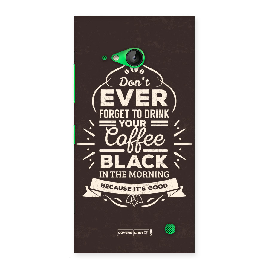 Morning Coffee Love Back Case for Lumia 730