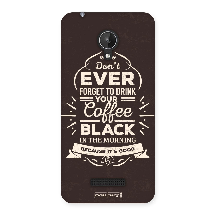 Morning Coffee Love Back Case for Micromax Canvas Spark Q380
