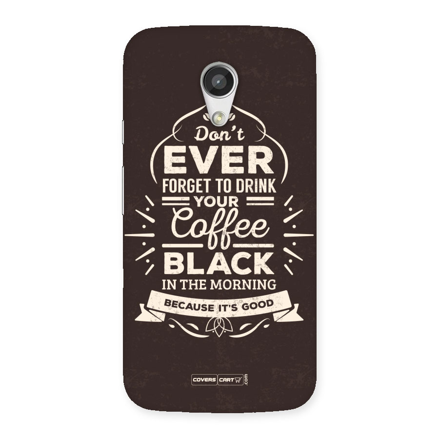 Morning Coffee Love Back Case for Moto G 2nd Gen