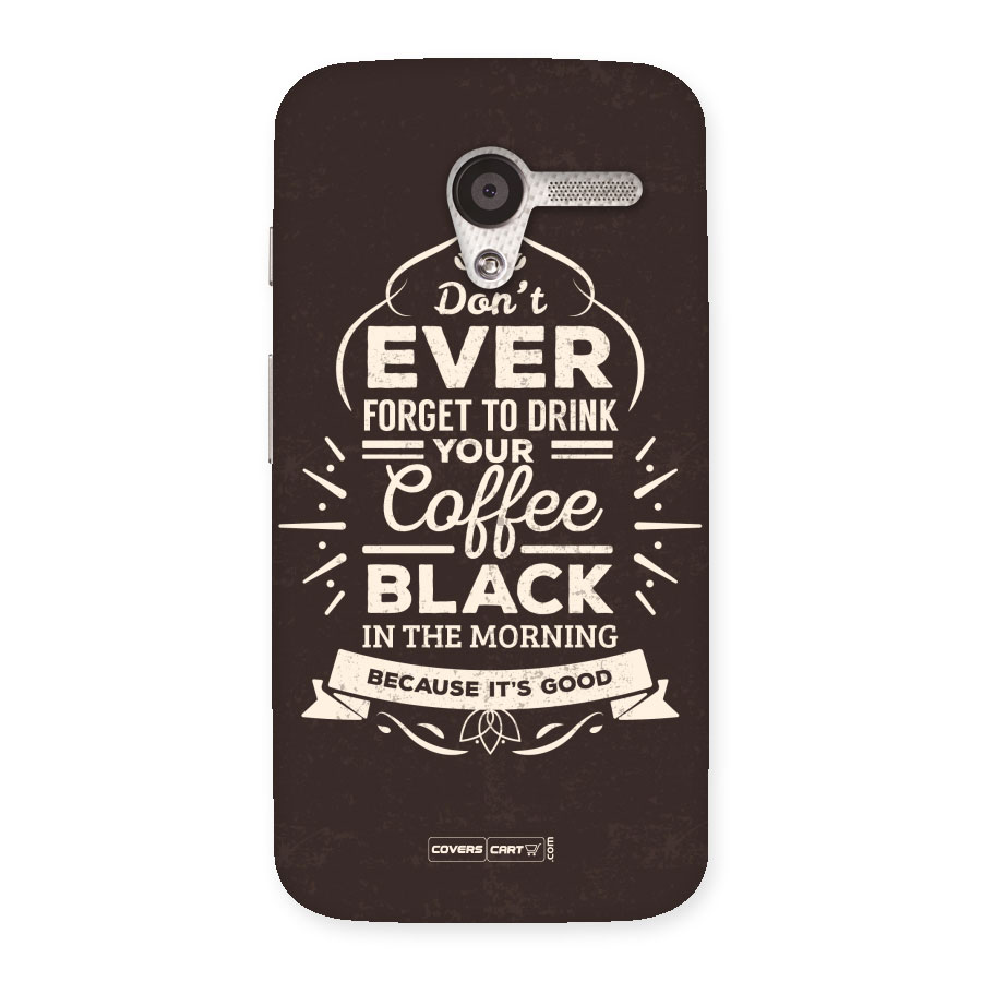 Morning Coffee Love Back Case for Moto X