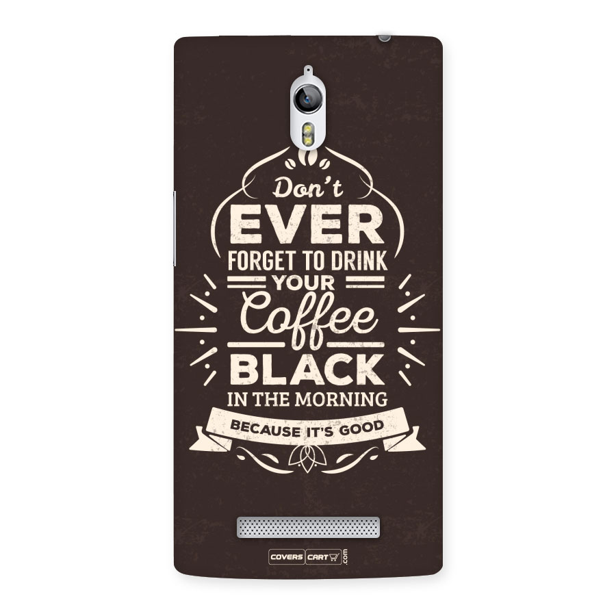 Morning Coffee Love Back Case for Oppo Find 7