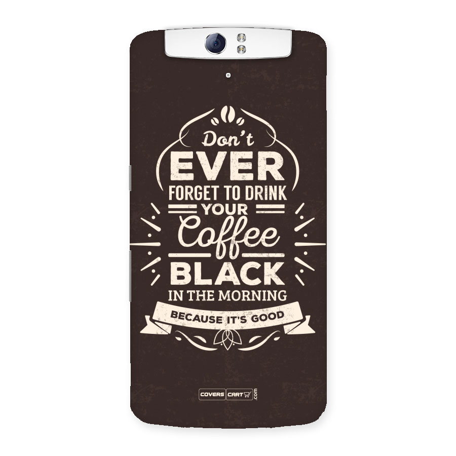Morning Coffee Love Back Case for Oppo N1