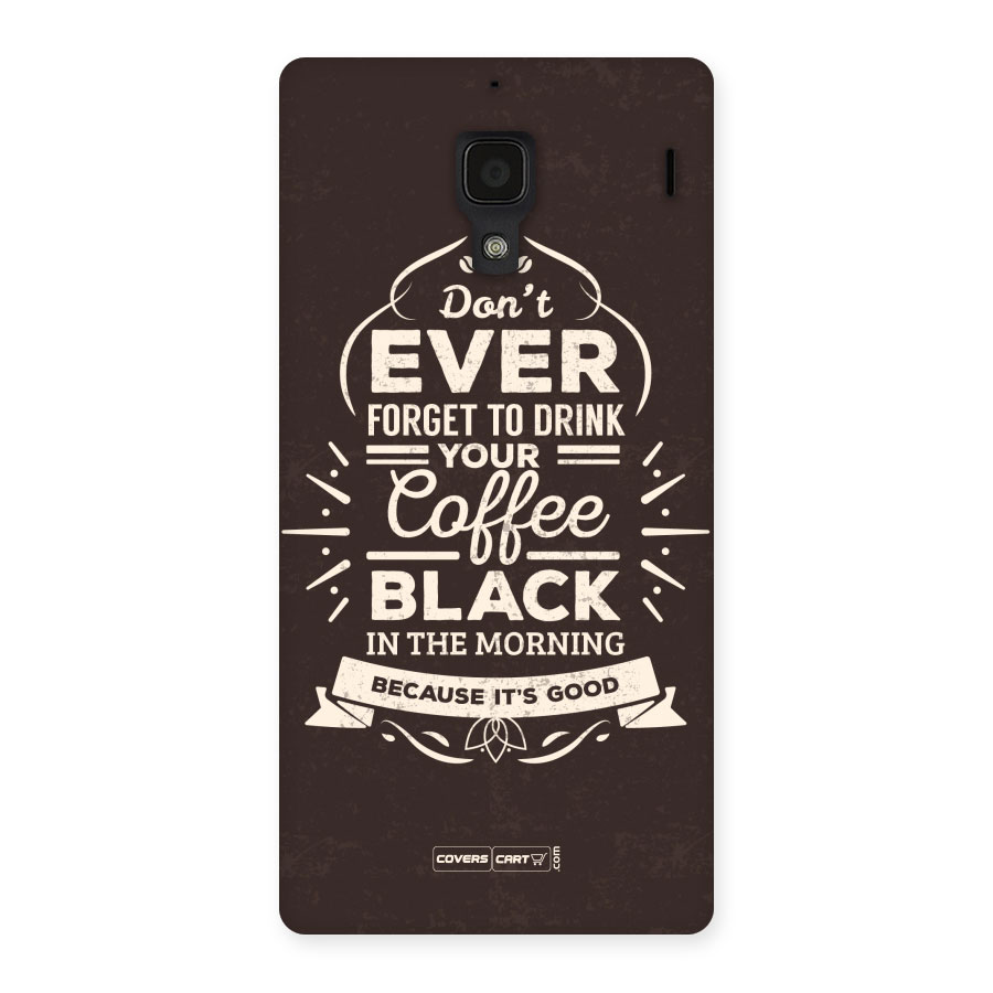 Morning Coffee Love Back Case for Redmi 1S