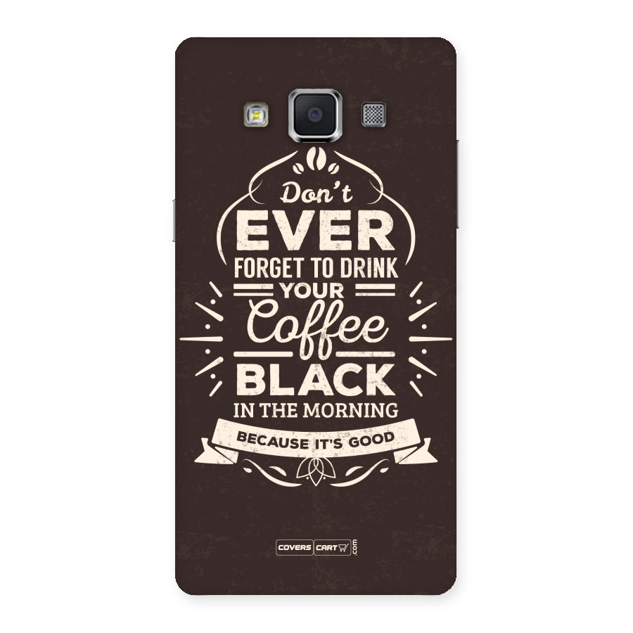 Morning Coffee Love Back Case for Samsung Galaxy A5