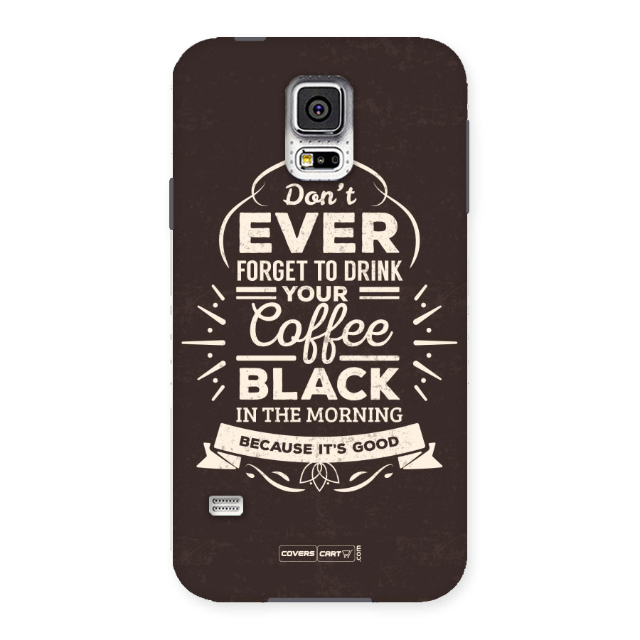 Morning Coffee Love Back Case for Samsung Galaxy S5