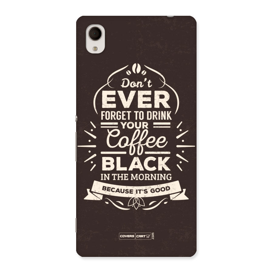Morning Coffee Love Back Case for Sony Xperia M4