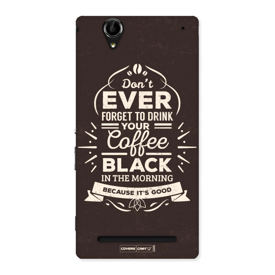 Morning Coffee Love Back Case for Sony Xperia T2