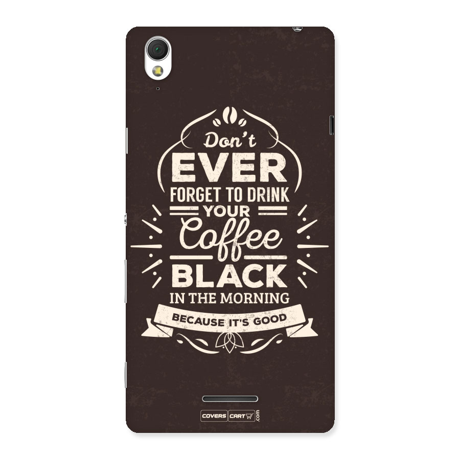 Morning Coffee Love Back Case for Sony Xperia T3