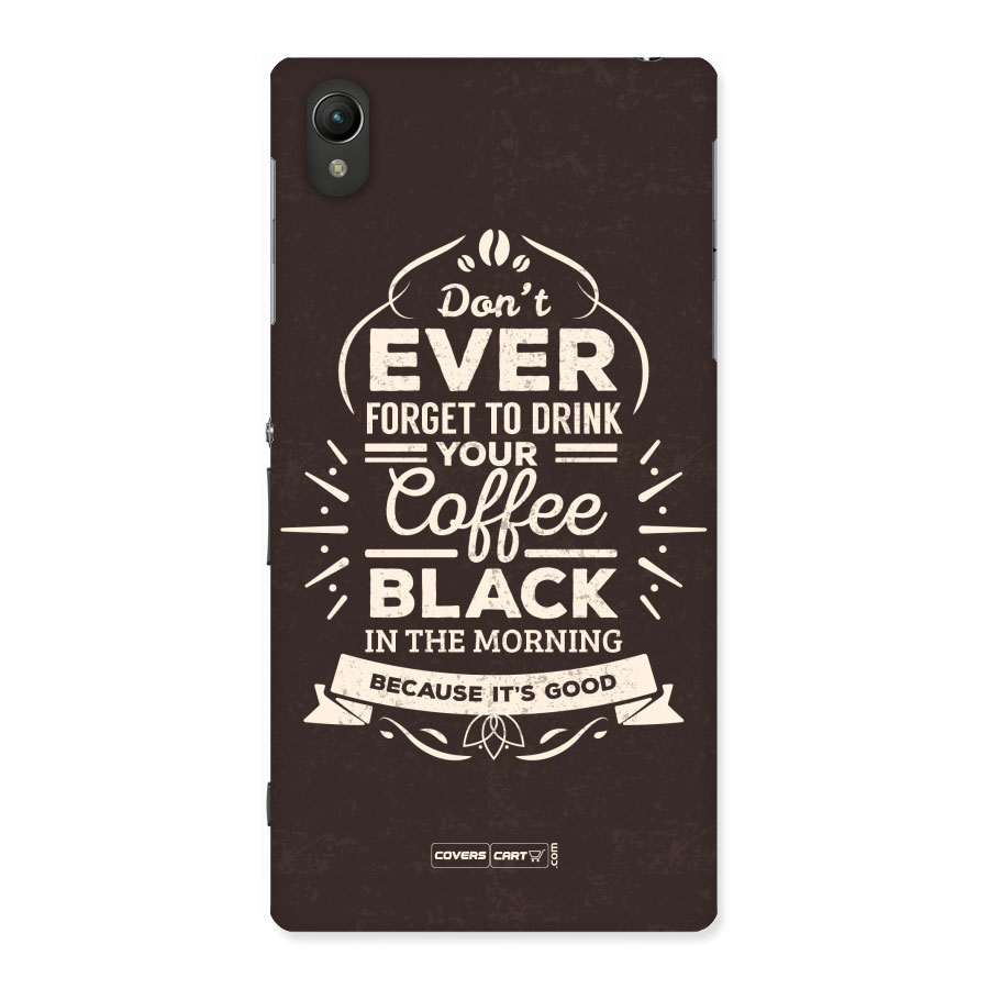 Morning Coffee Love Back Case for Sony Xperia Z1