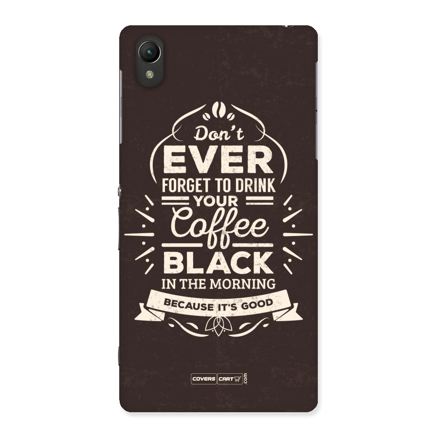Morning Coffee Love Back Case for Sony Xperia Z2